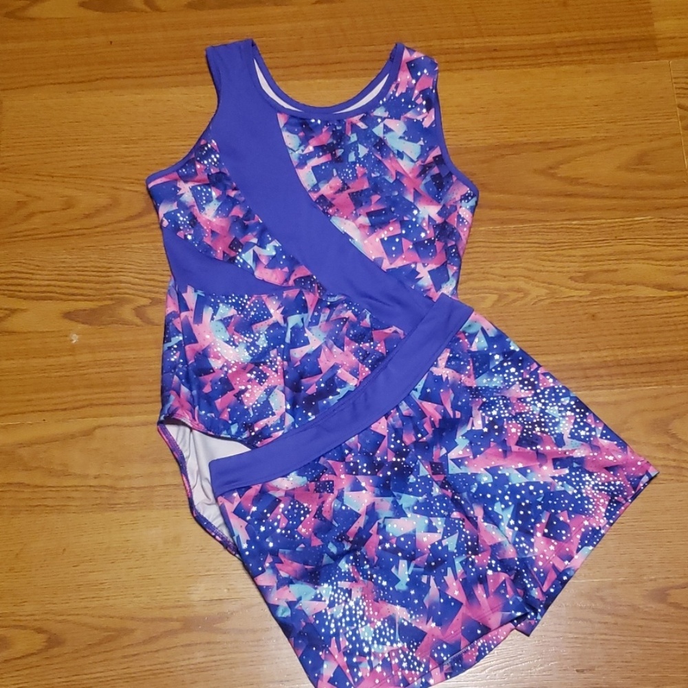Purple Leotard w/ matching shorts